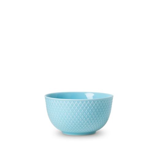 Lyngby Porcelæn Rhombe Color Skål, Turkis, Ø11 cm