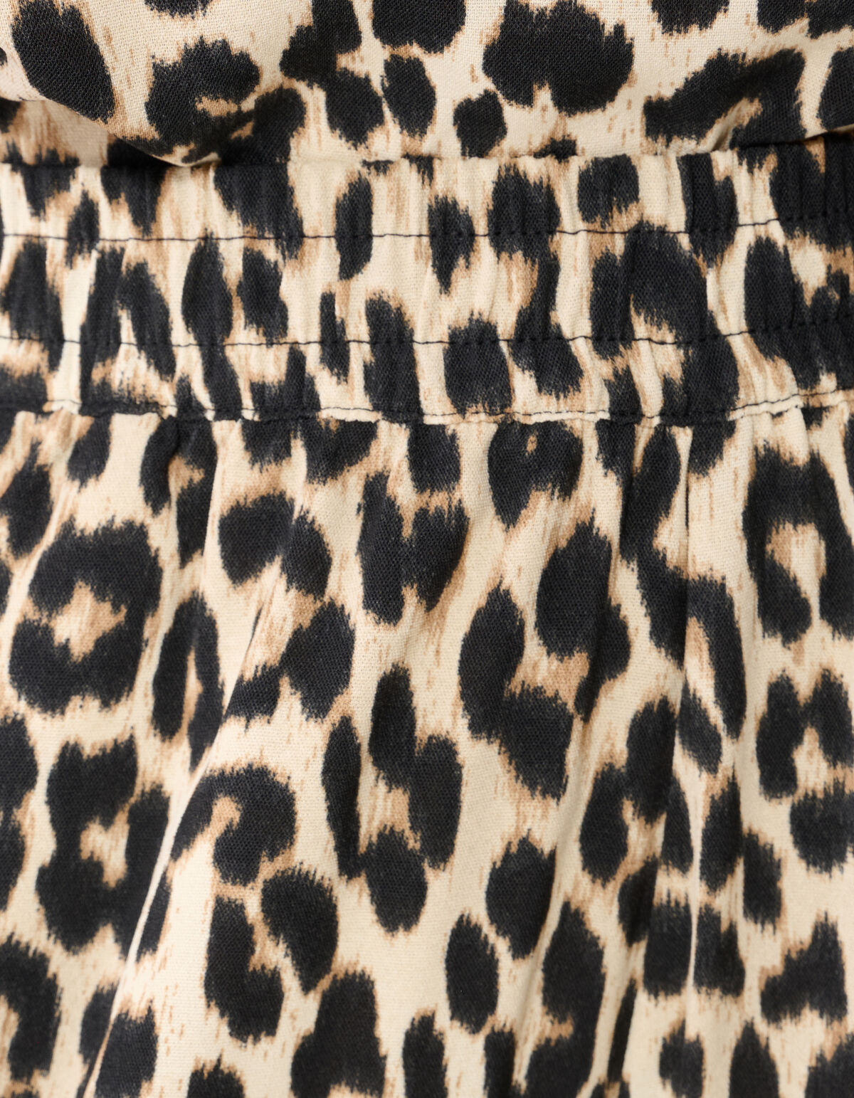 Leopard Twist Wide Leg Fit Broek Bruin