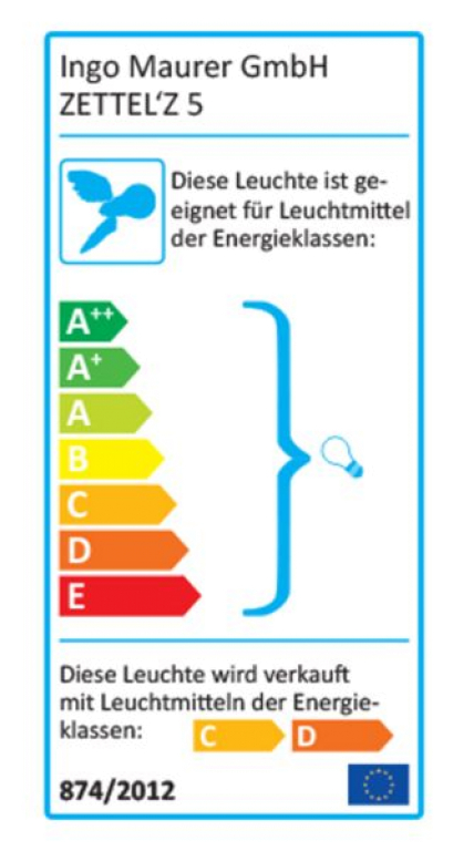 Ingo Maurer Zettel'z 5 hanglamp Ø120