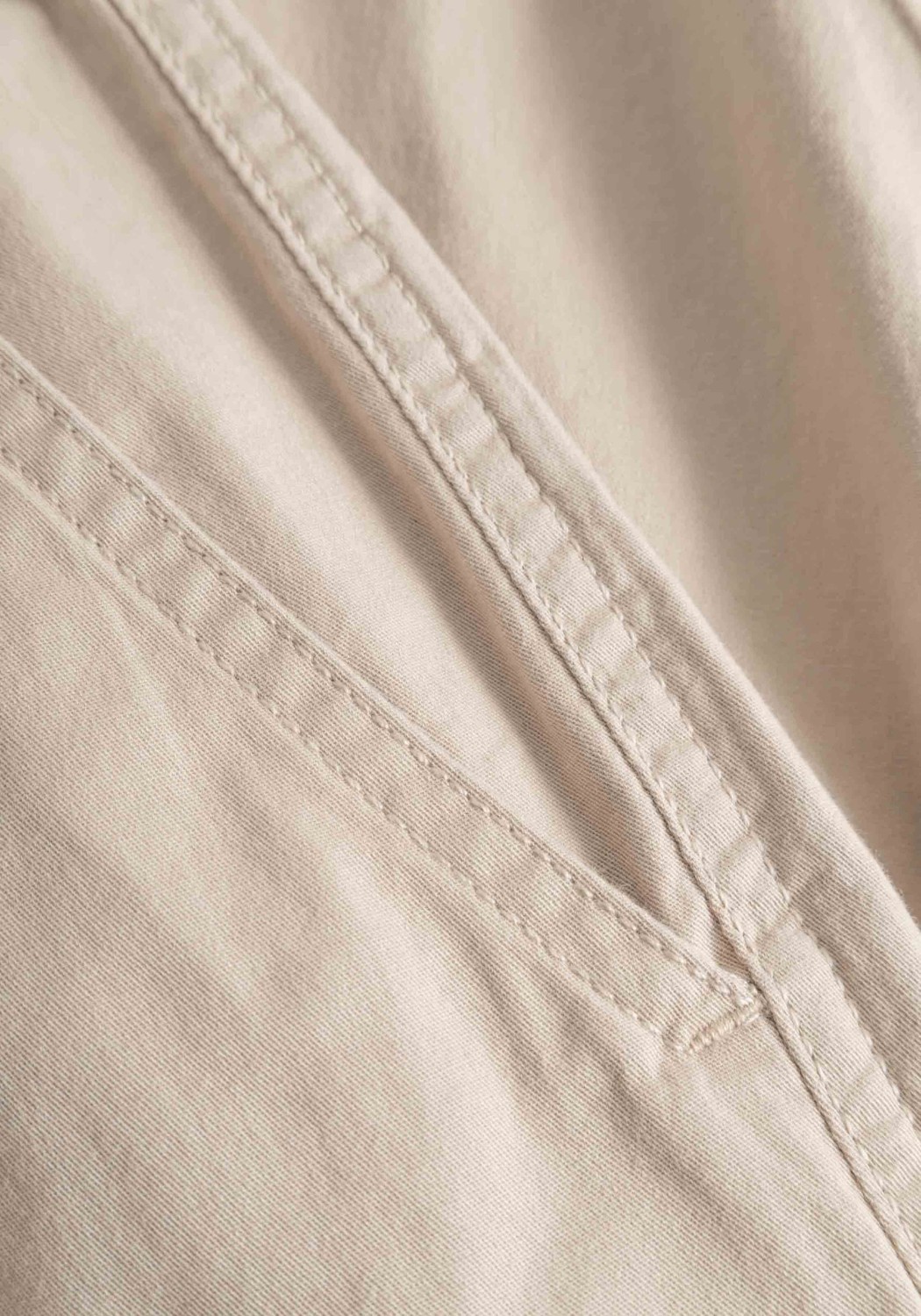 Knowledge Cotton Apparel Damenhose Cargo Twill Pants Light Feather Gray