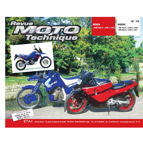 Etai - RMT 75.3 SUZUKI 750 - 800 (1988 à 1997) et HONDA CBR 600 (1987 à 1990)