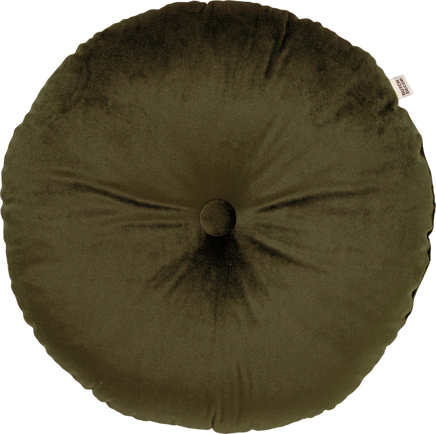 Dutch Decor sierkussen Olly groen D 40 cm