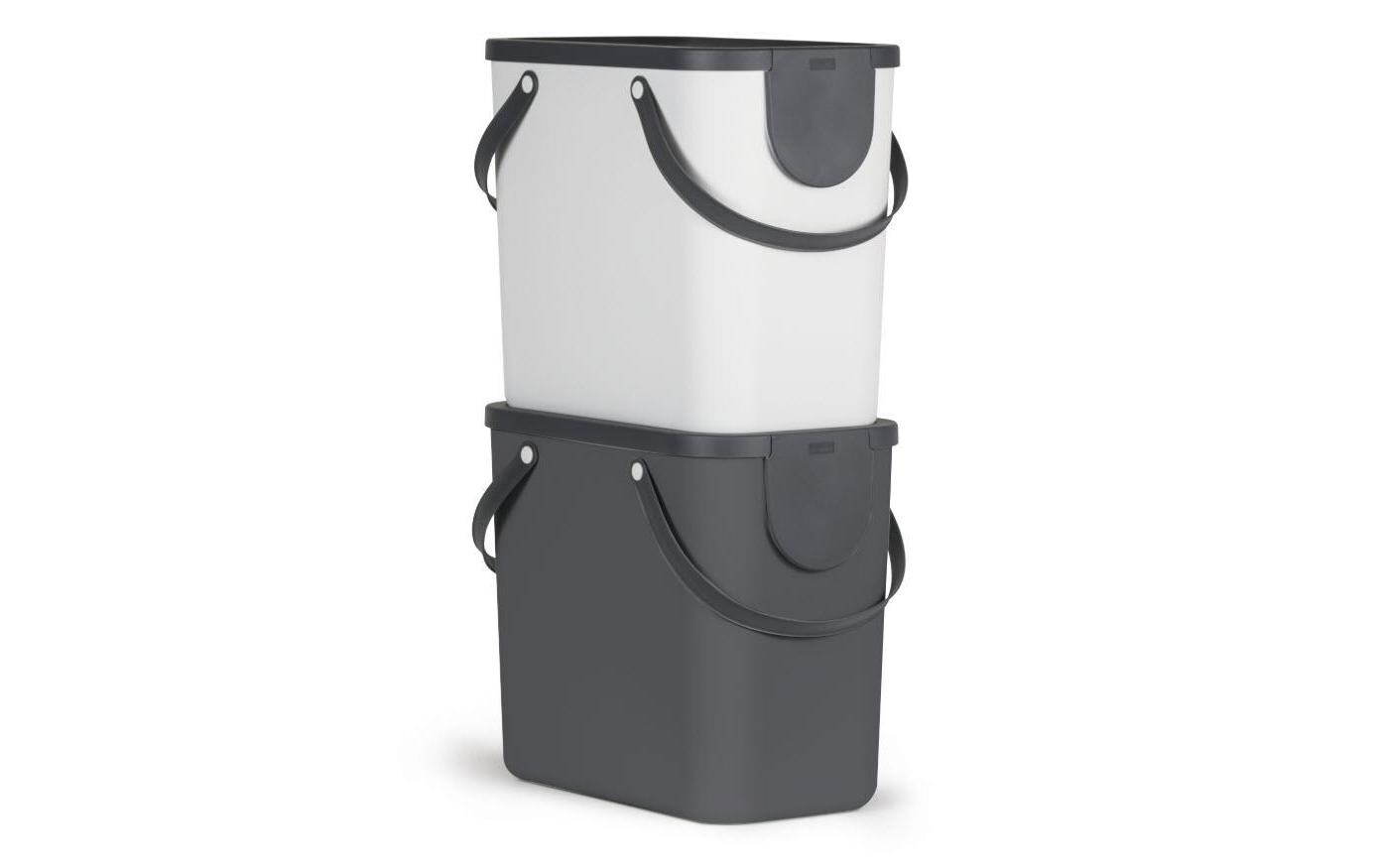 Recyclingbehälter Albula 25 l, Mistletoe WeissWeisses