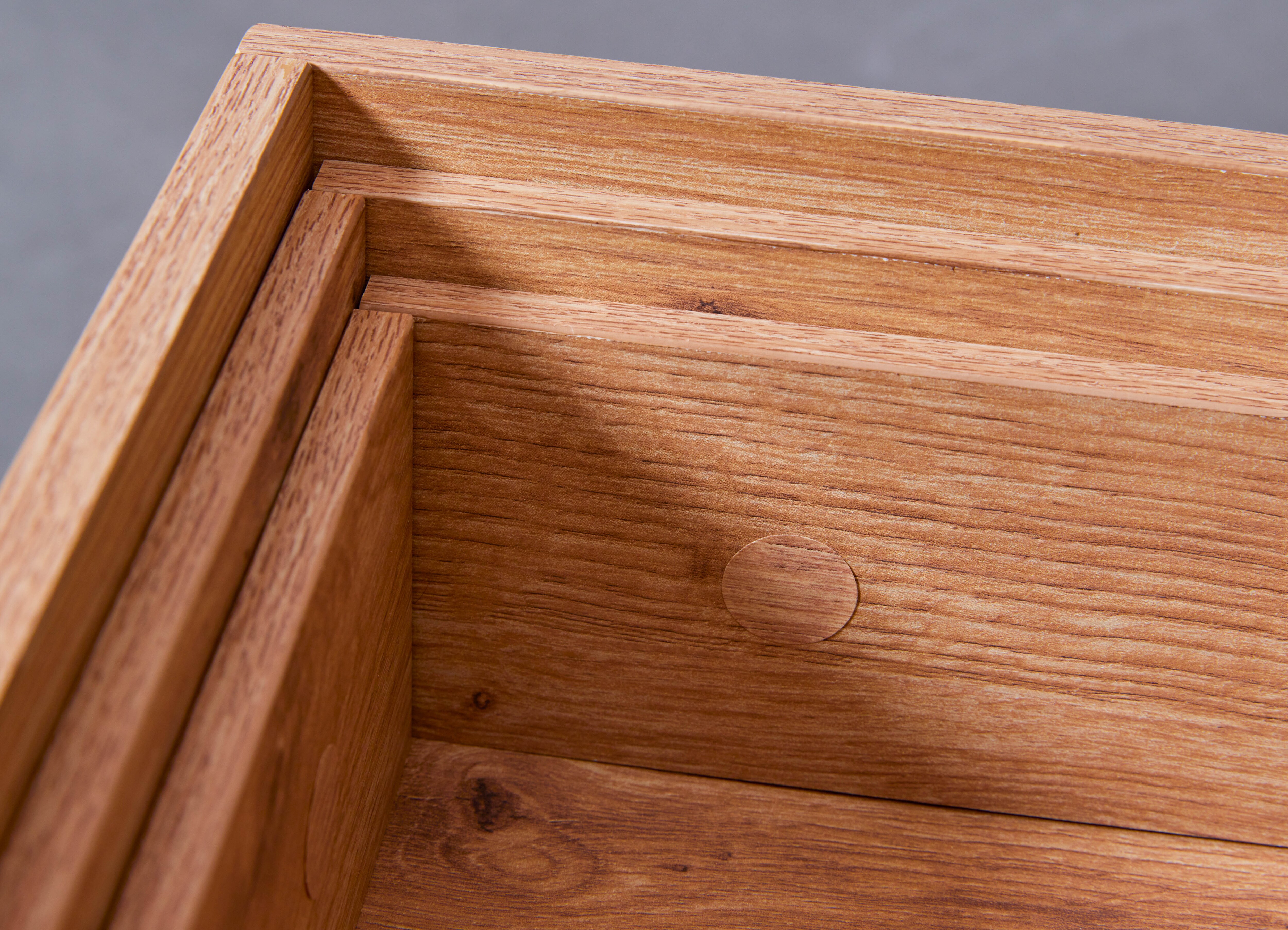 Inter Link Couchtisch Filora aus Holz und Metall