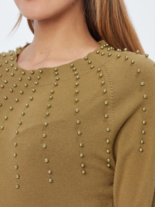 Feinstrickpullover mit Puffärmeln