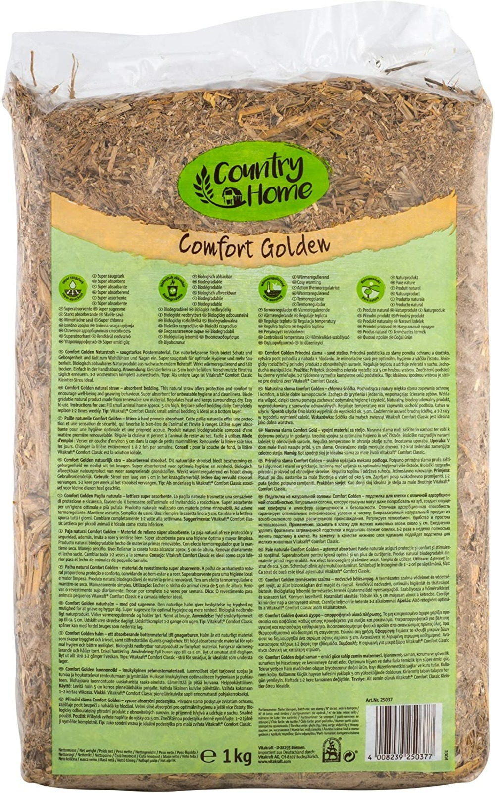 Paille confort golden 1kg