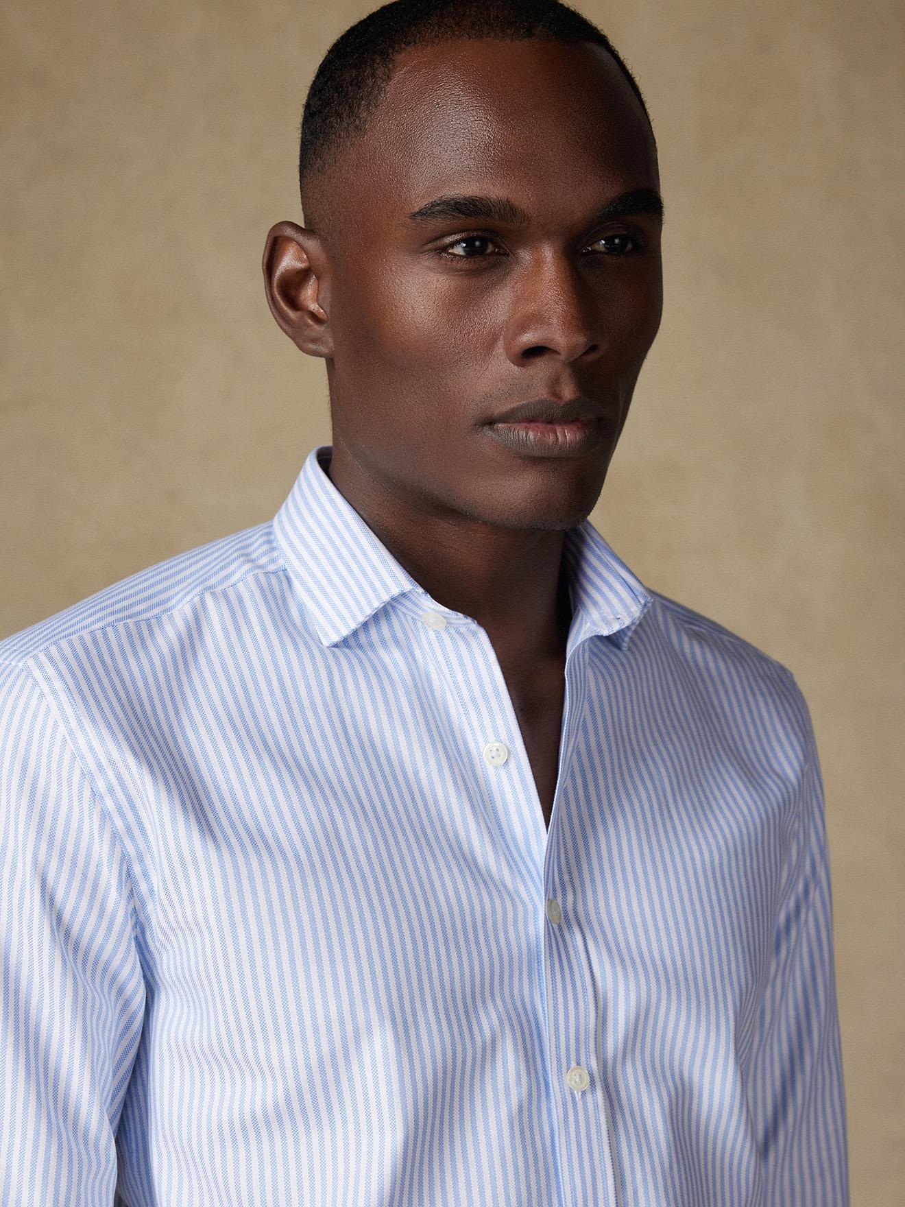 Chemise Darius à rayures ciel