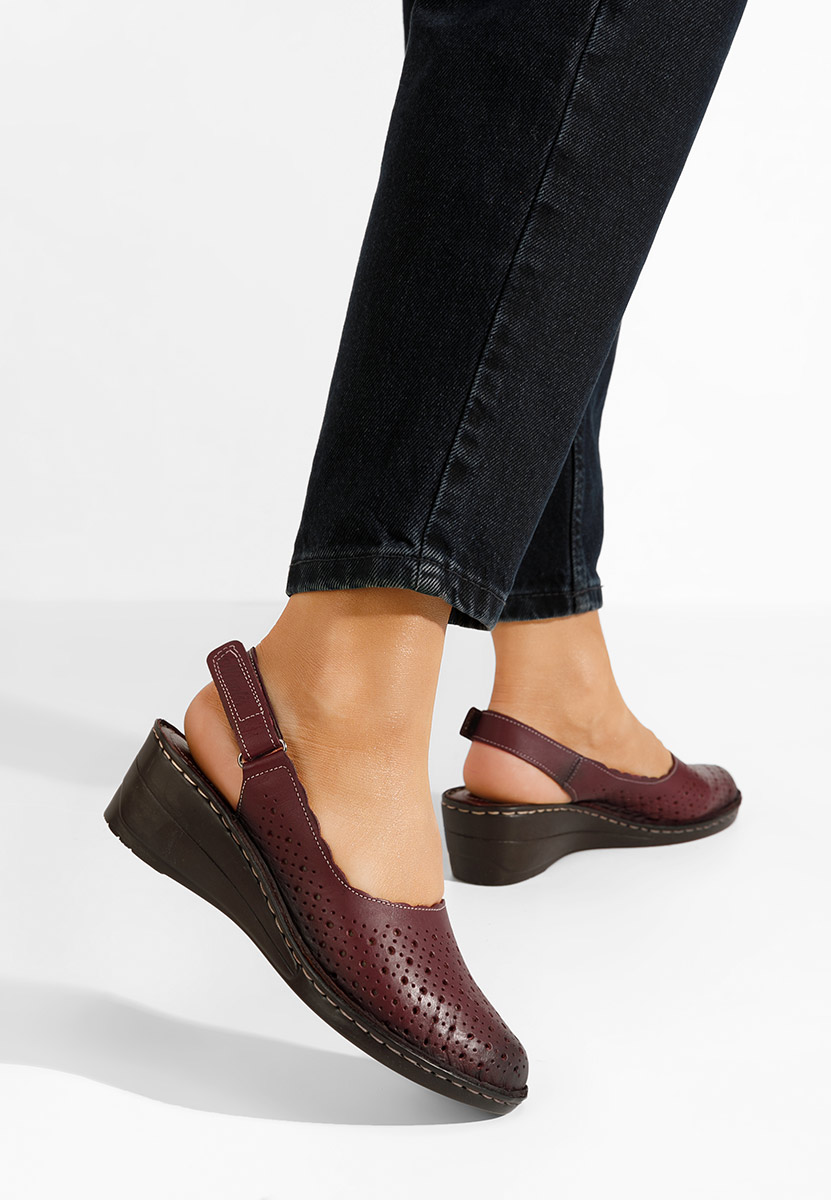 Chaussures casual femme bordeaux Georgia bordo