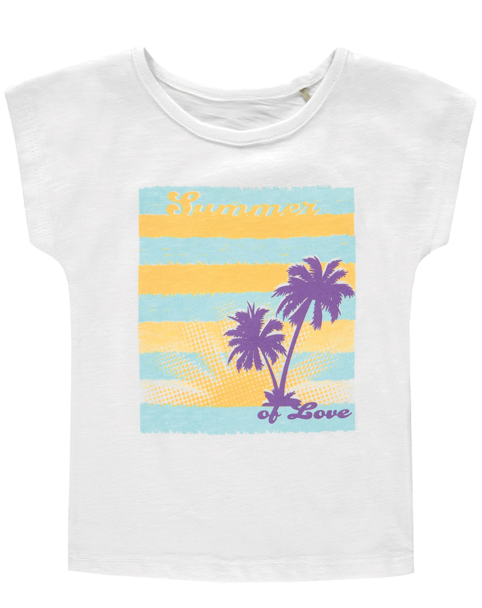 T-Shirt HAPPINESS in bright white