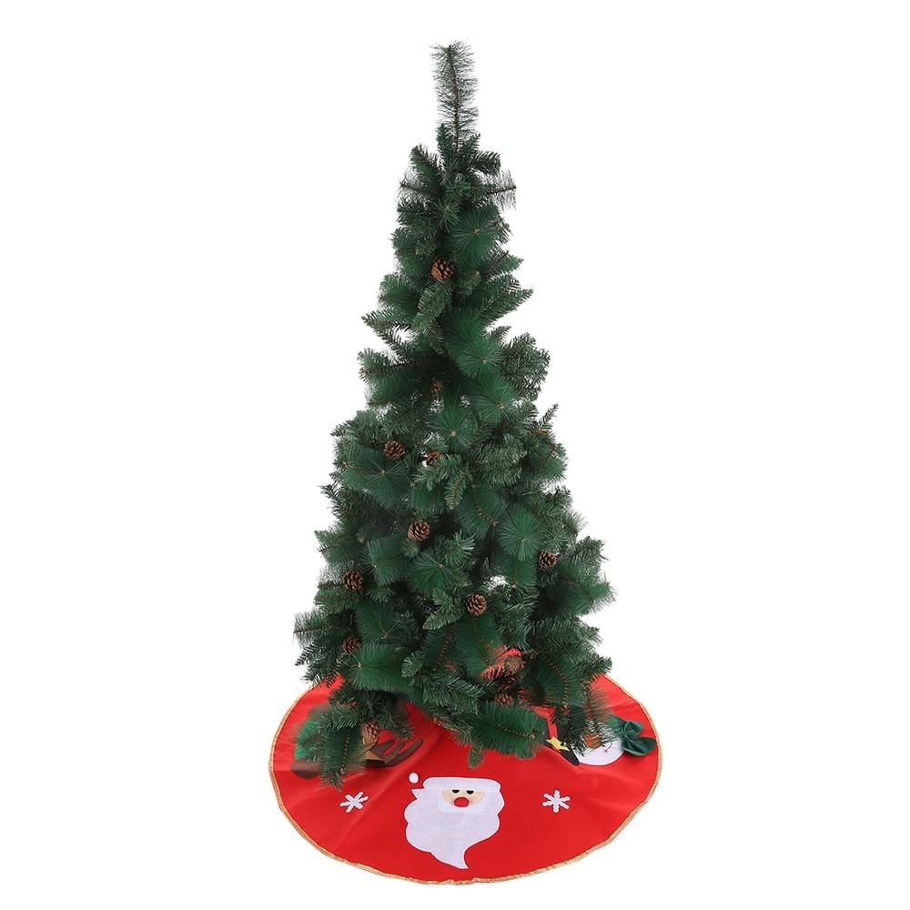 (Ø100cm) Christmas Weihnachtsbaum Decke Tannenbaum Rock Unterlage - Rot
