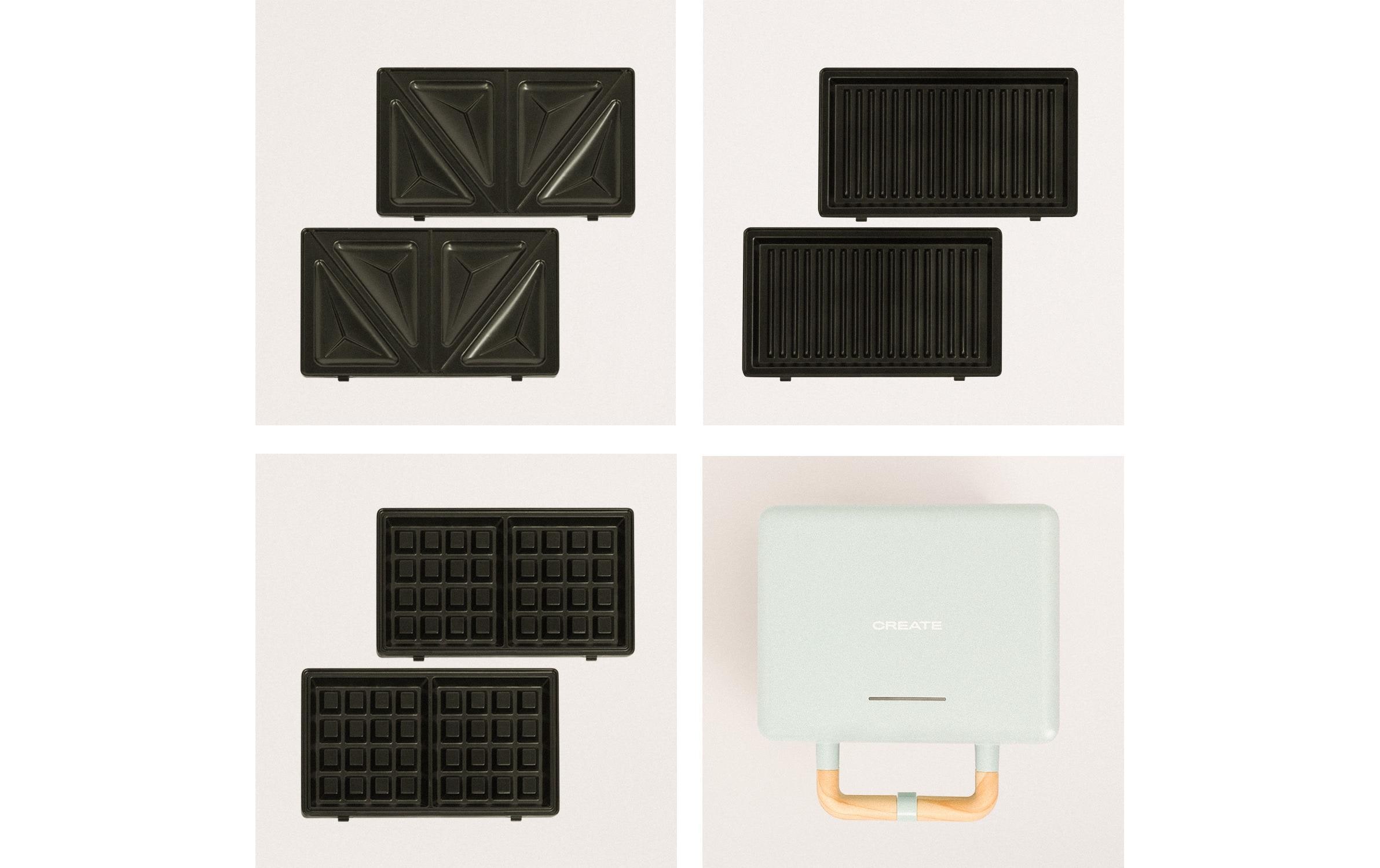 Waffeleisen Stone 3 in 1 Studio PastelblauWaffel- und Sandwichmaker