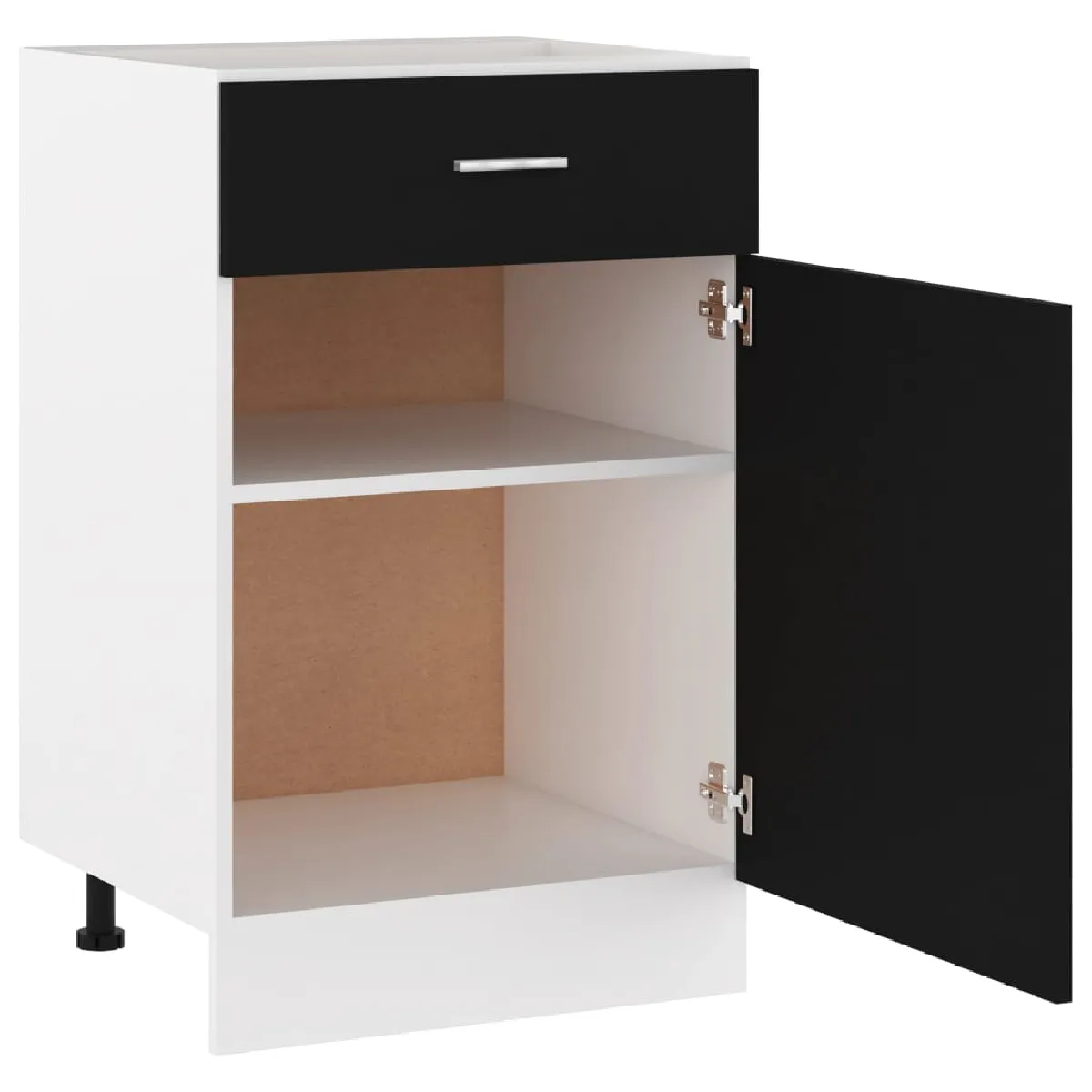 vidaXL Armoire de plancher - Noir