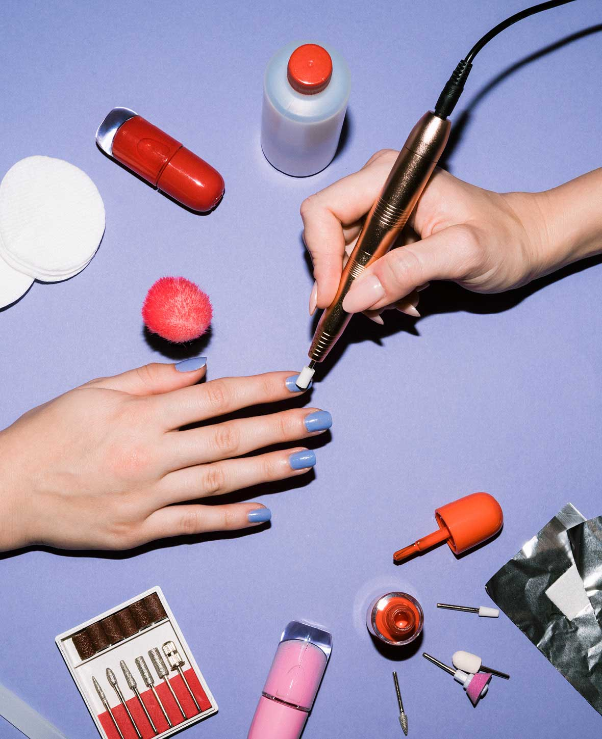12in1 Elektrische USB Nagelfräse Nagelpflege Polierwerkzeug Maniküre Pediküre Set - Roségold