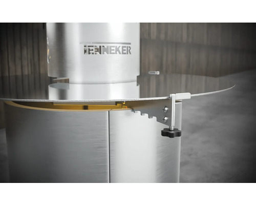 Tenneker® Grill Barrel Vuurkorf met RVS Plancha Plaat Ø 80 cm Zilver
