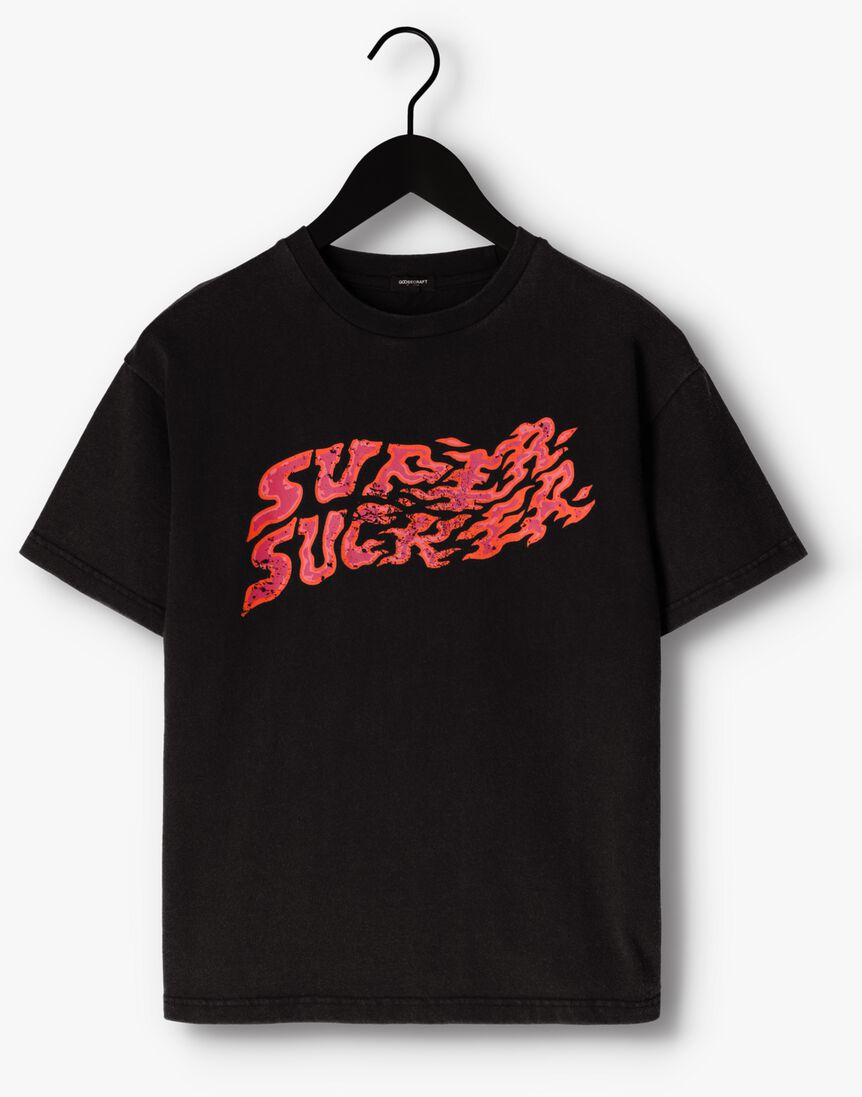 GOOSECRAFT zwarte goosecraft t-shirt gc super sucker tee