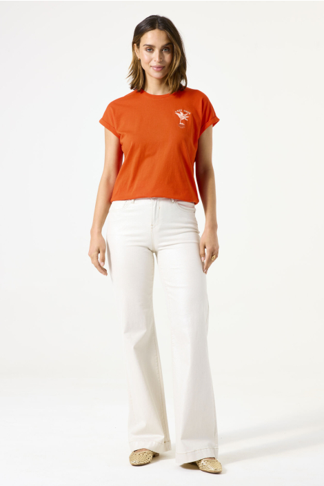Garcia oranje dames t-shirt