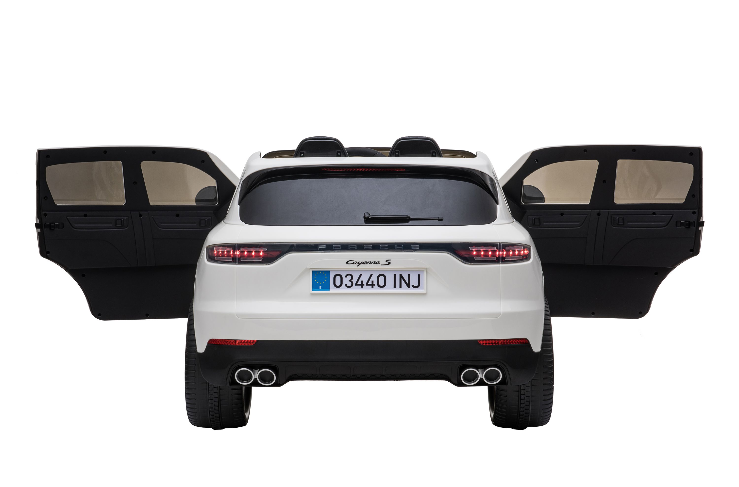 Elektroauto Kinder Porsche Cayenne weiss