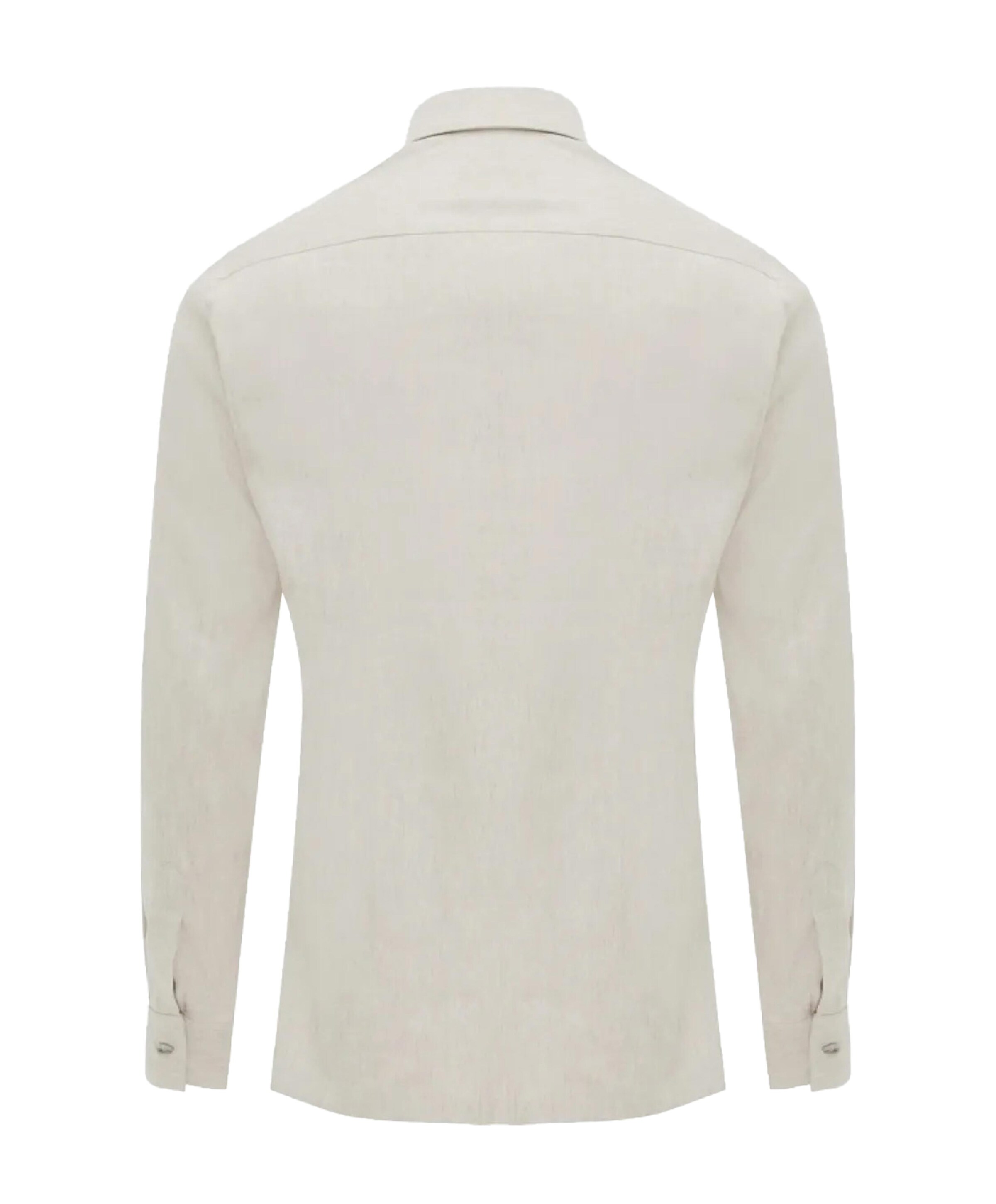Genti Heren overhemd lange mouw beige
