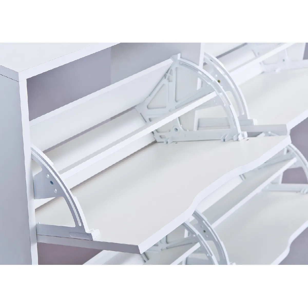 ALTER Meuble à chaussures 4 portes - Blanc