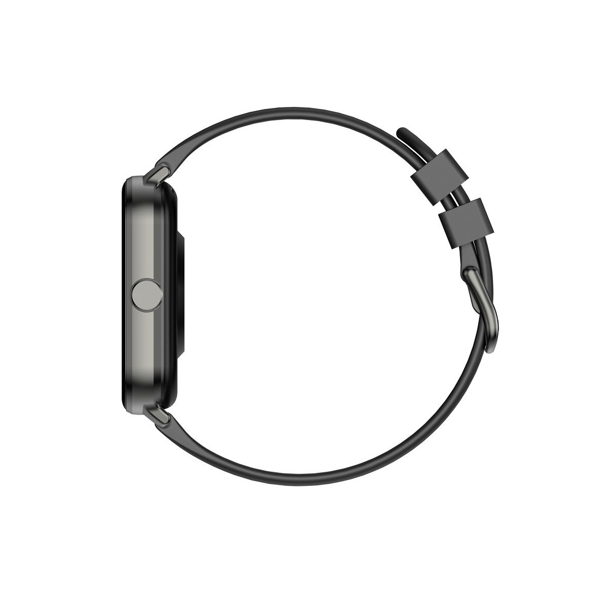 Montre SMARTY 2.0 team mixte connecté métal noir bracelet silicone noir