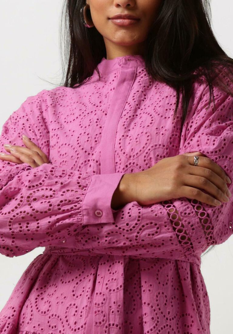 YDENCE roze ydence mini jurk dress kirsty