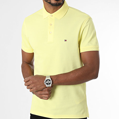 Polo Manches Courtes Slim 1985 7771 Jaune
