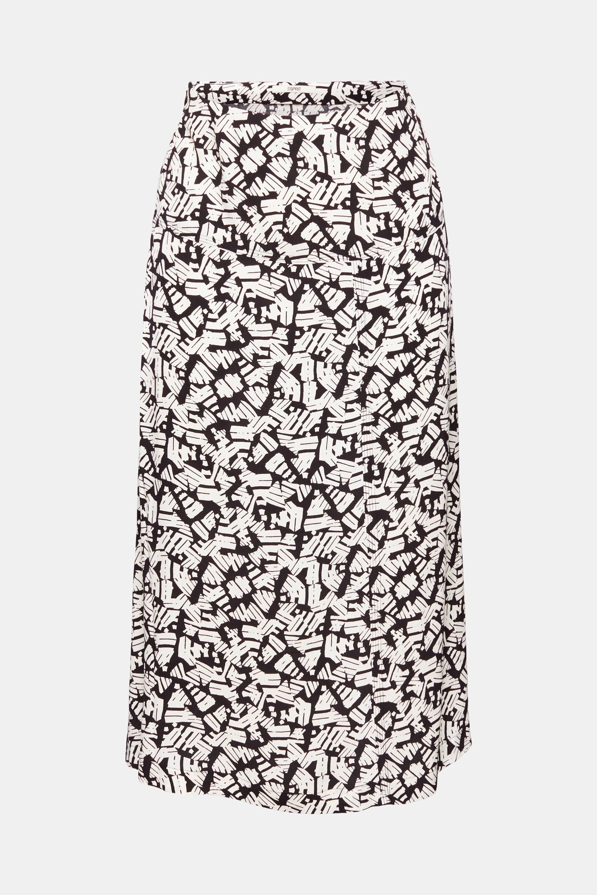 Jupe à motif de longueur midi
