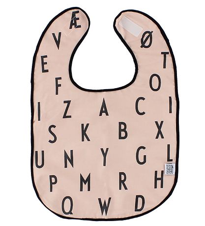 Design Letters Lätzchen - Helles rosa m. Buchstaben
