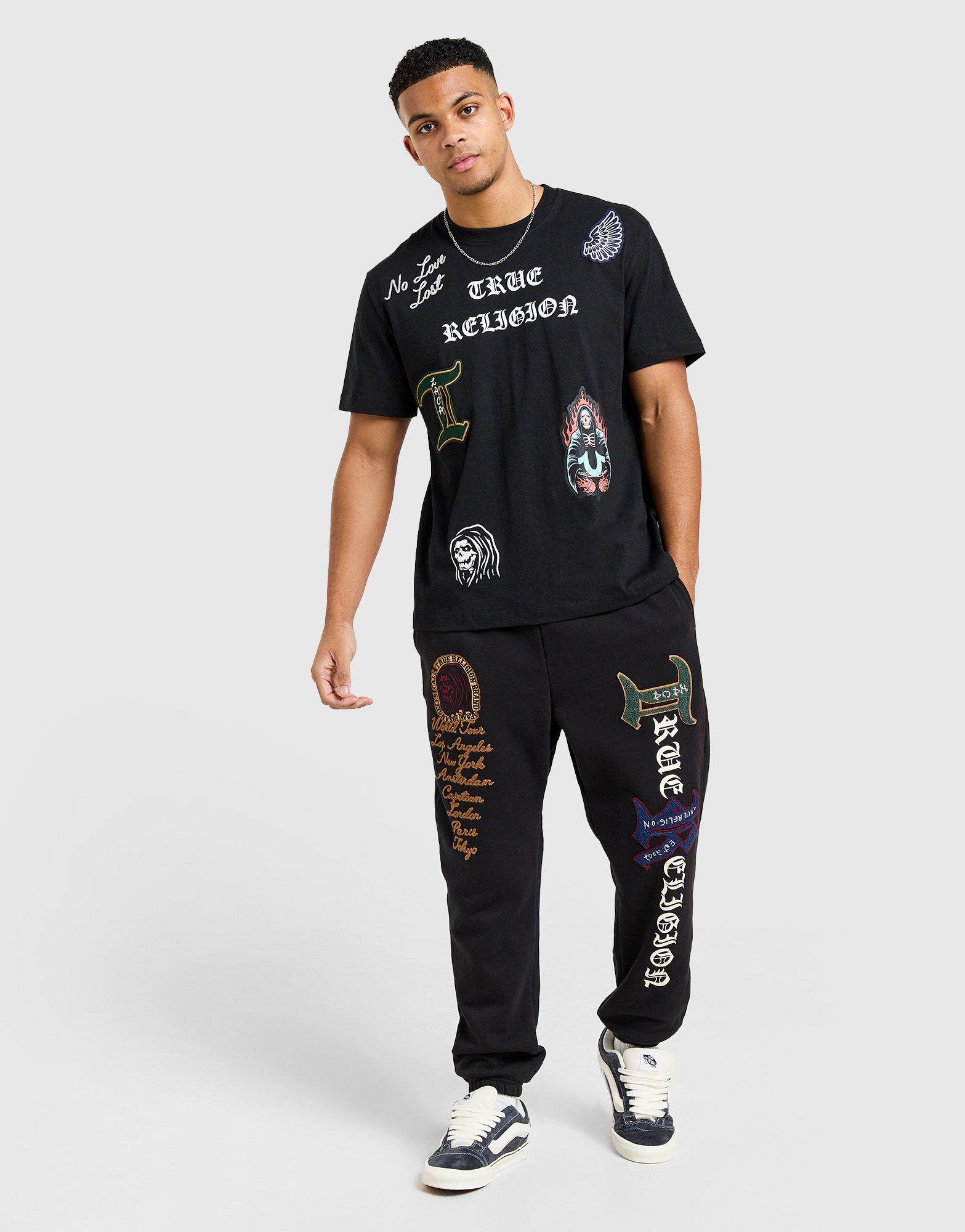 True Religion T-shirt Patch Homme