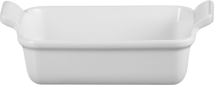 Le Creuset Heritage Rekt Fad 24/19cm White White