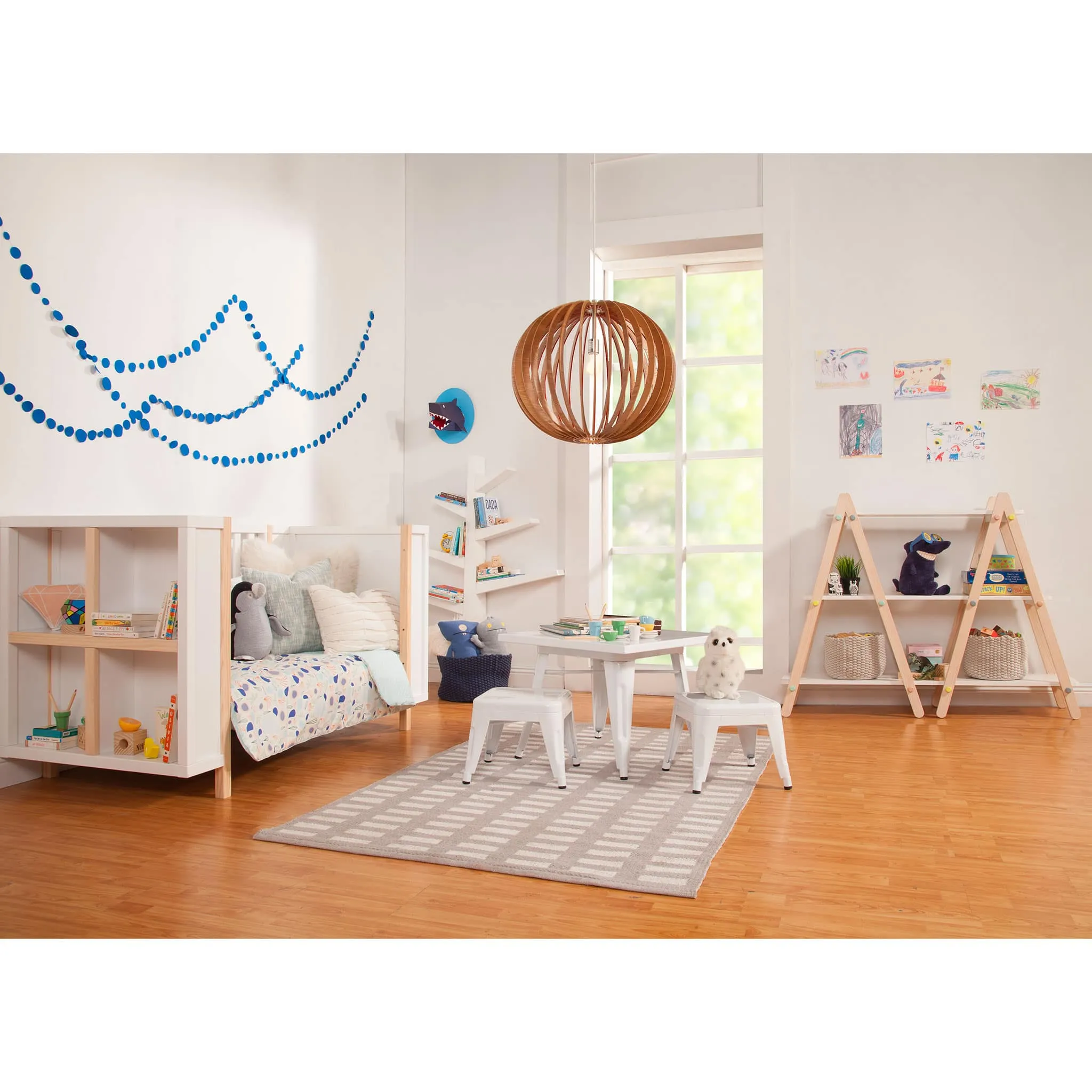 Babyletto Bibliothèque Dotti - Blanc  Naturel lavé