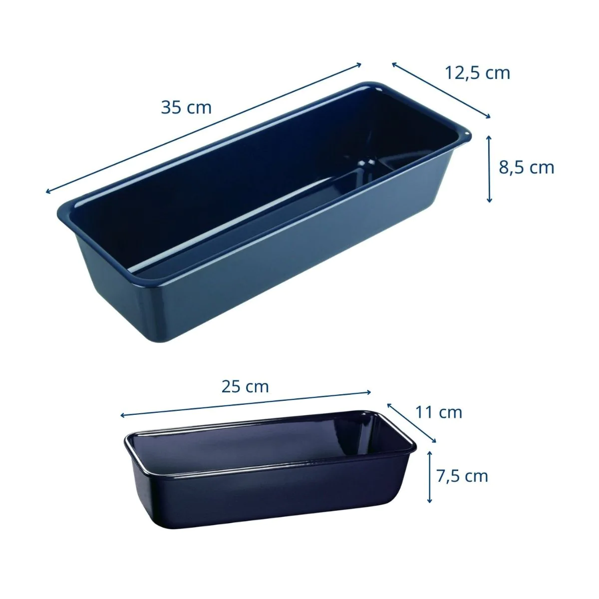 Ensemble de 2 moules à cake de 25 cm et 35 cm Dr. Oetker Back Liebe Dr