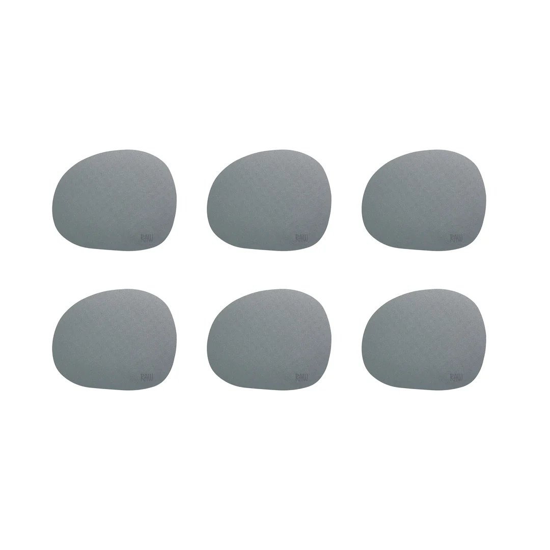 RAW  Silicone glasbrik, grå - 6 stk.