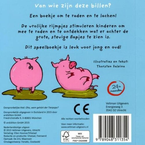Veltman uitgevers flapjesboek van wie zijn deze billen?