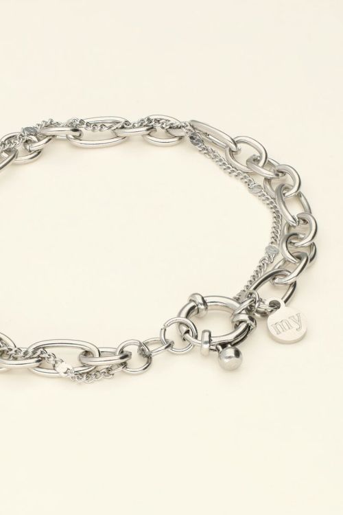 Dubbele armband met schakels
