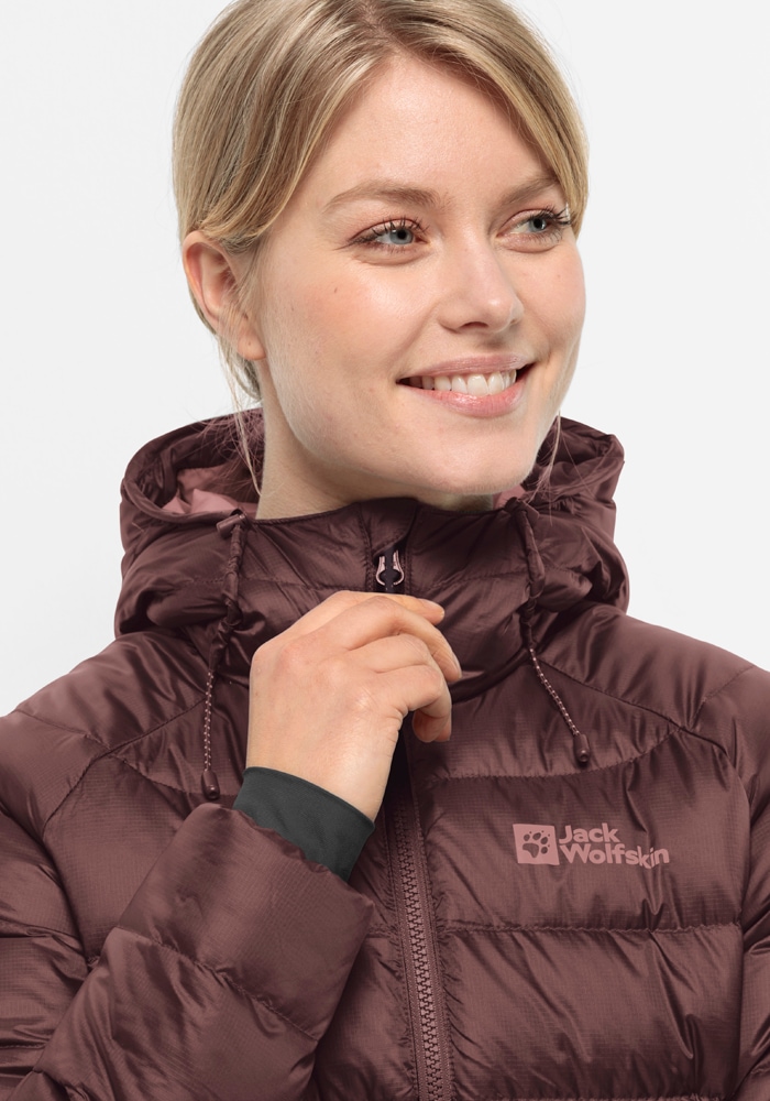 Jack Wolfskin Daunenjacke »NEBELHORN DOWN HOODY W« mit Kapuze