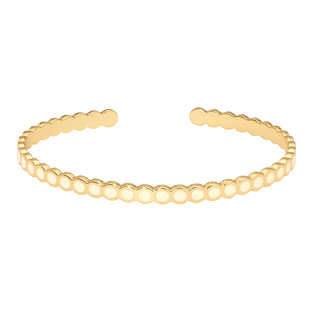 Bangle Up  Lumi Armbånd - Sand white