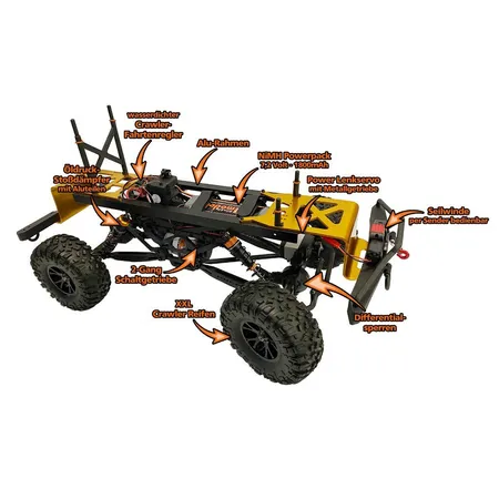 df Models DF-4J XXL Crawler –2023 Edition - SCHWARZ - RTR