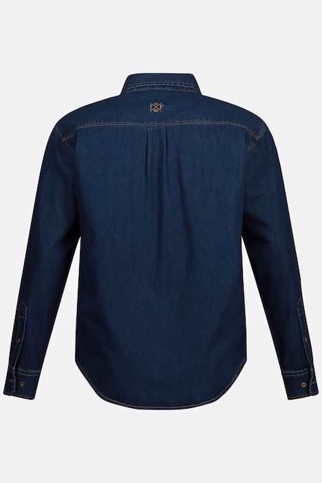 Jeanshemd, Langarm, Kentkragen, Modern Fit, bis 8 XL