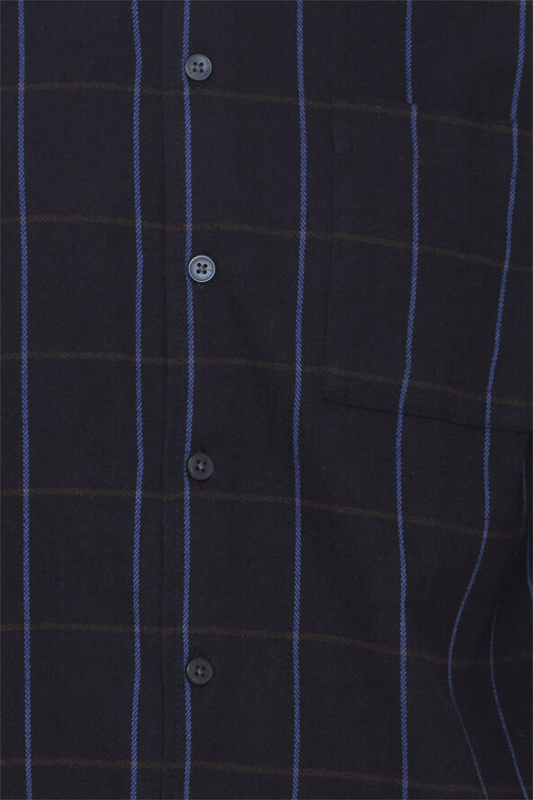 Casual Friday CFANTON LS BD checked shirt Dark navy
