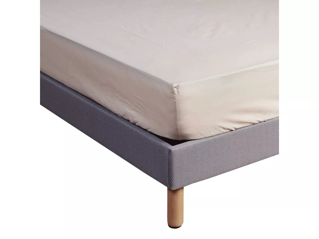 Drap housse 100% coton seigle - bonnet 27 cm 100x200