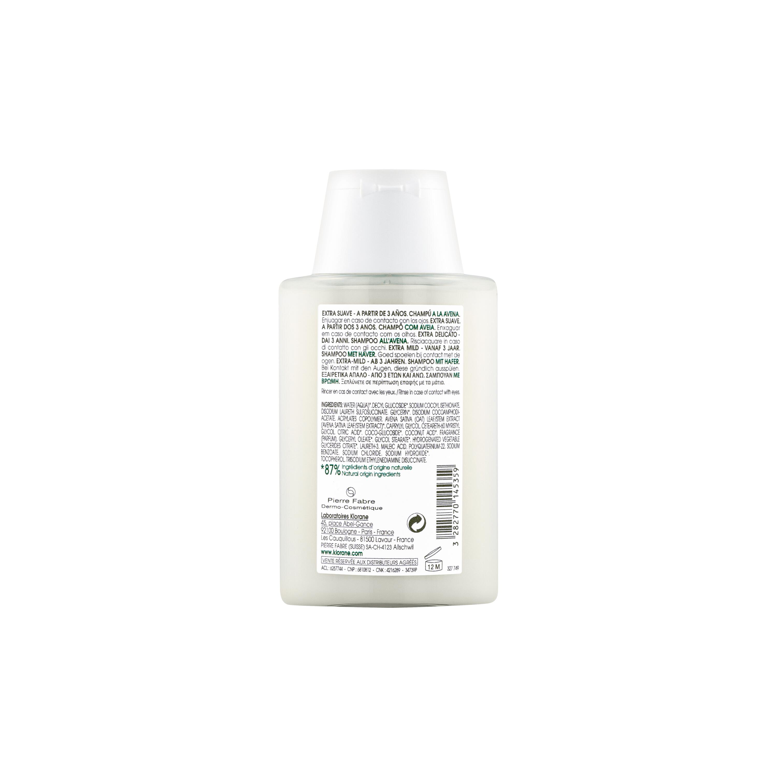 Klorane Hafer Bio Shampoo liq Tb 100 ml