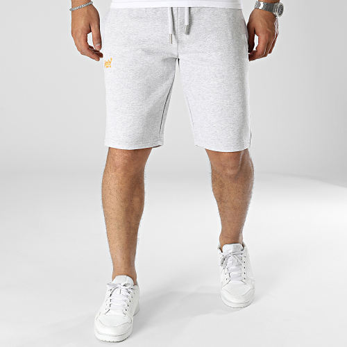 Short Jogging Vintage Logo Embroidery M7110395A Gris Chiné