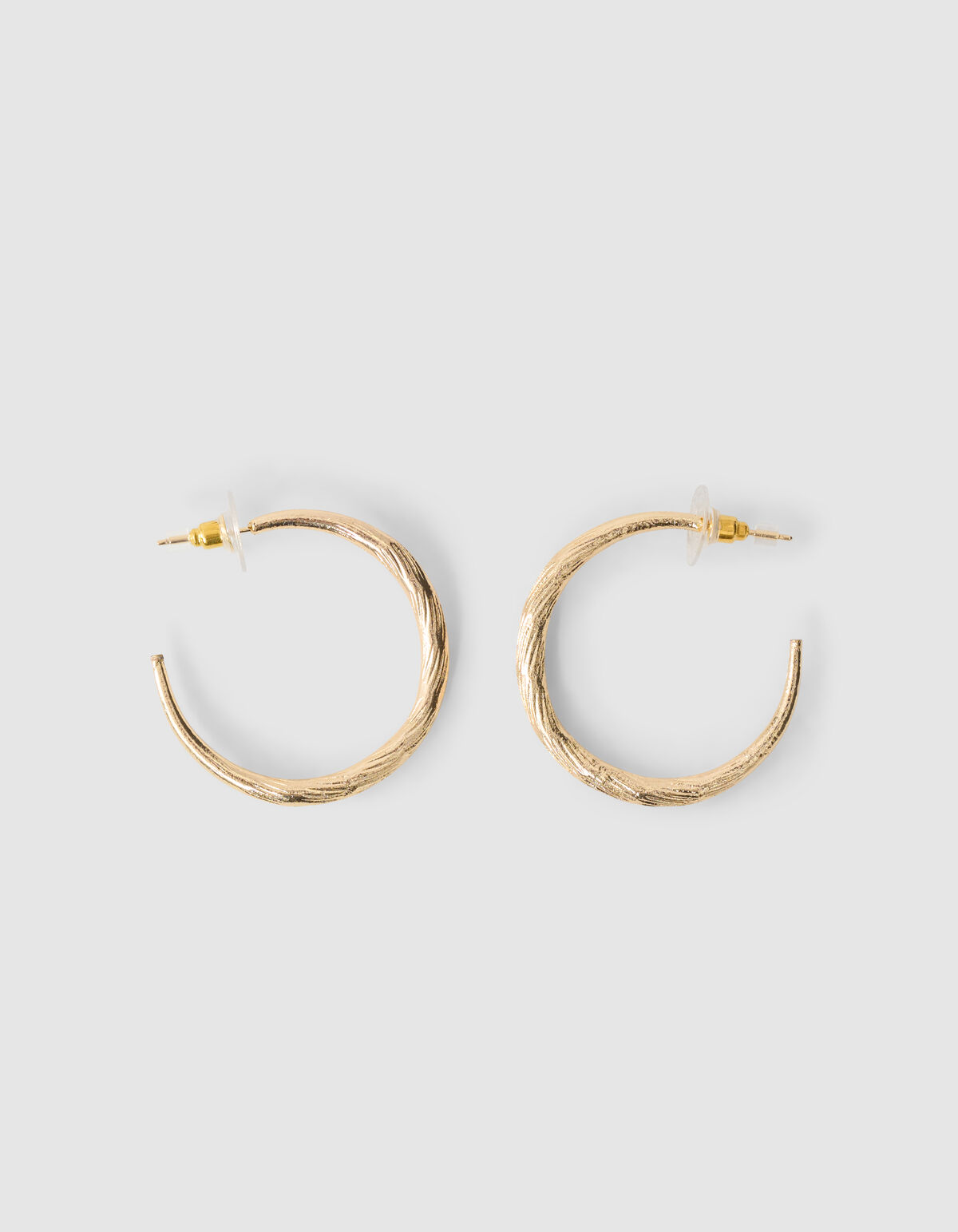 Hammerd Hoop Oorbellen Goud
