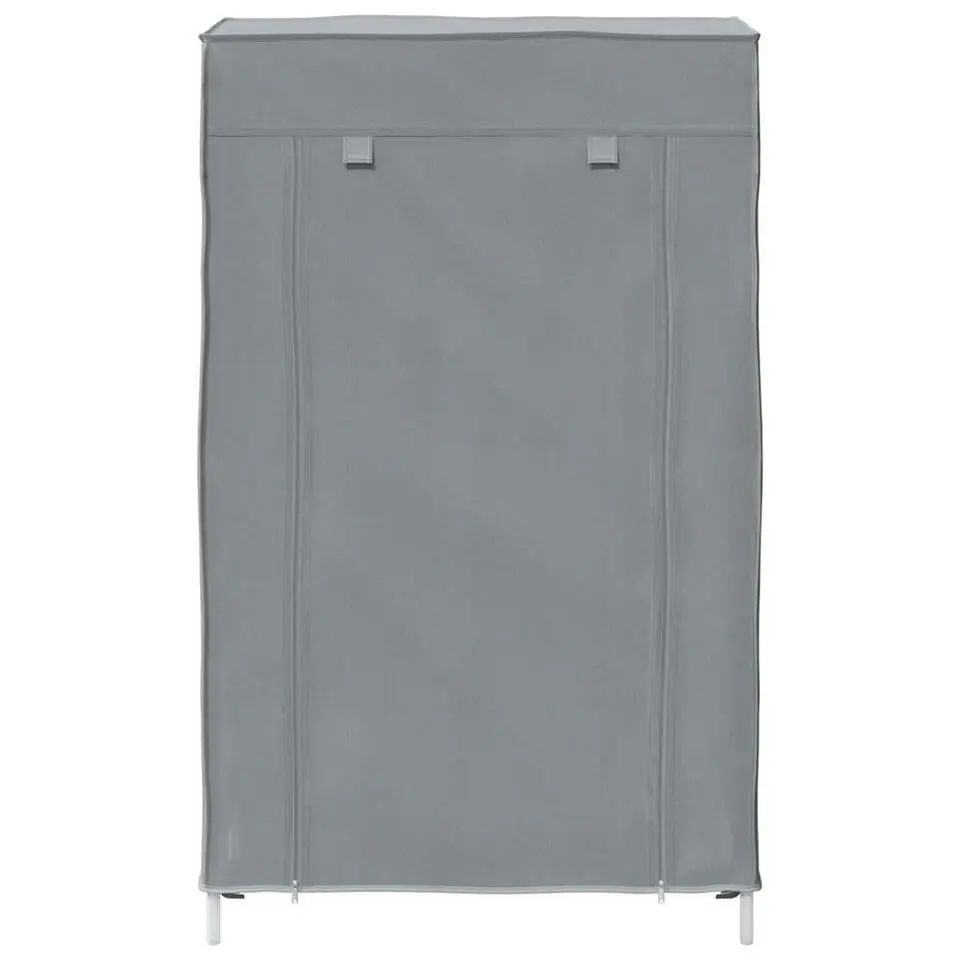 vidaXL - 4-laags Schoenenkast 8 paar grijs - Stof - 60,5x30x97 cm