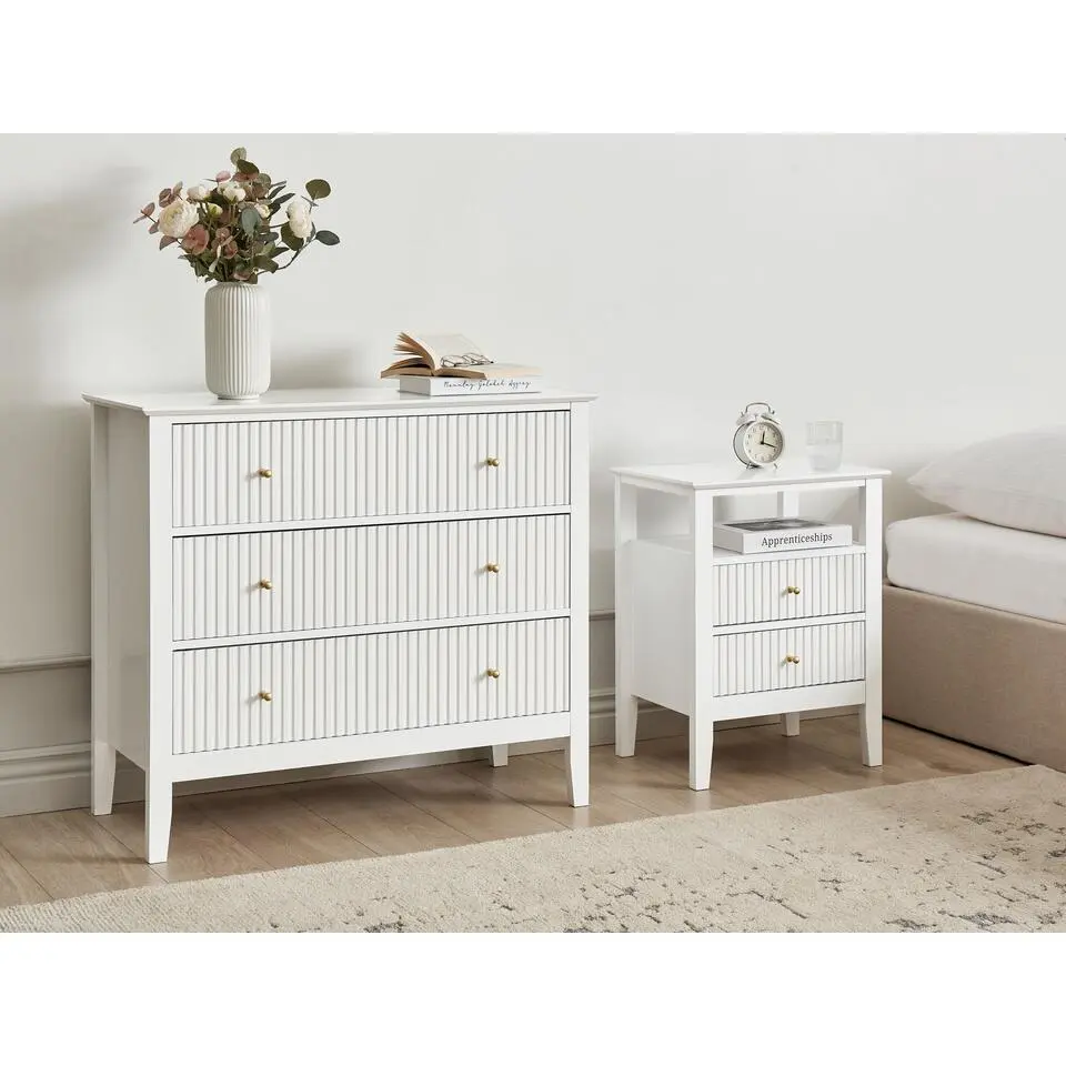 ASSISI - Dressoir 3 lades - Wit - MDF