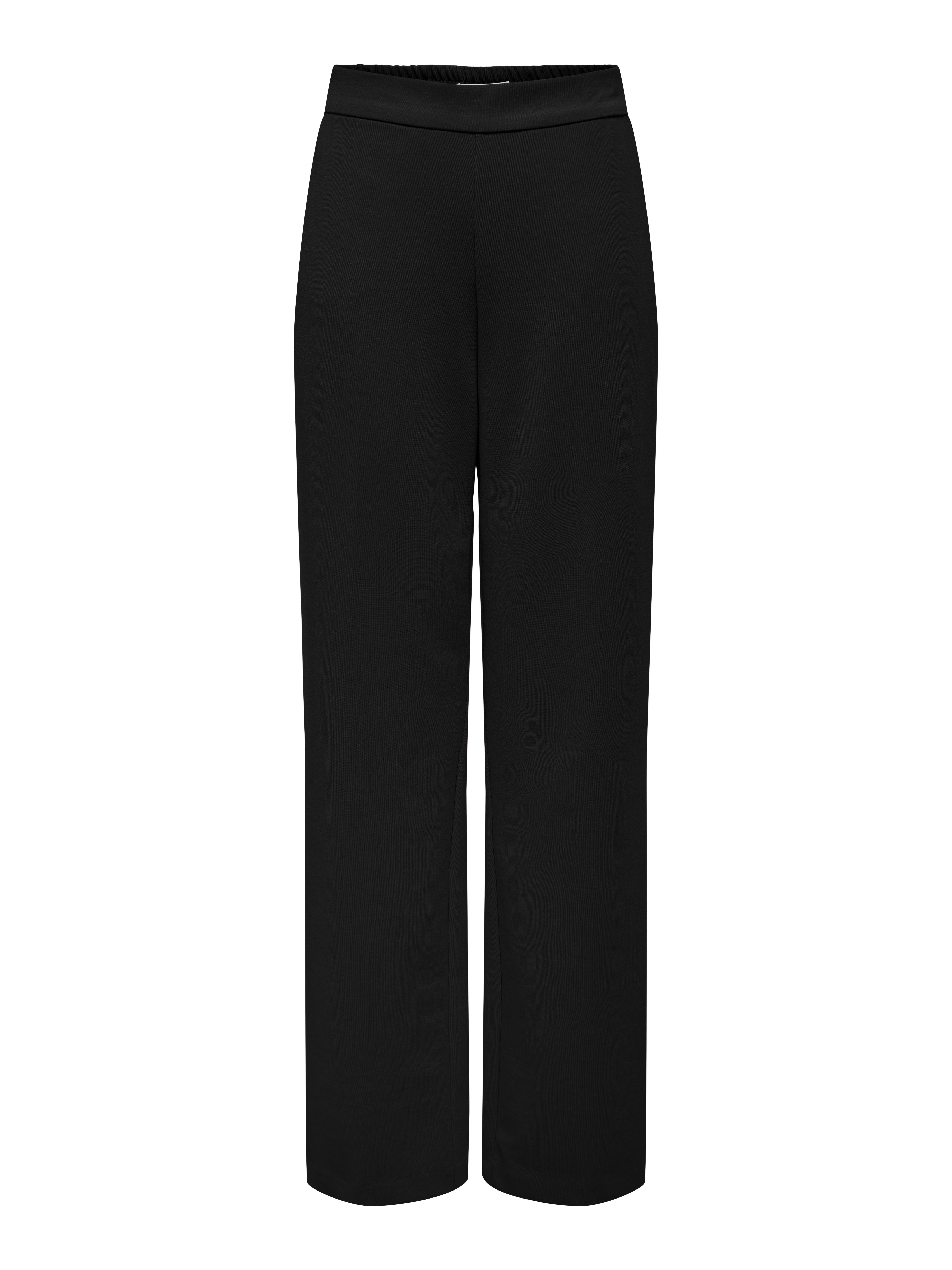 ONLPEACH Mittlere Taille Gerade geschnitten Gestrickte Hose Black