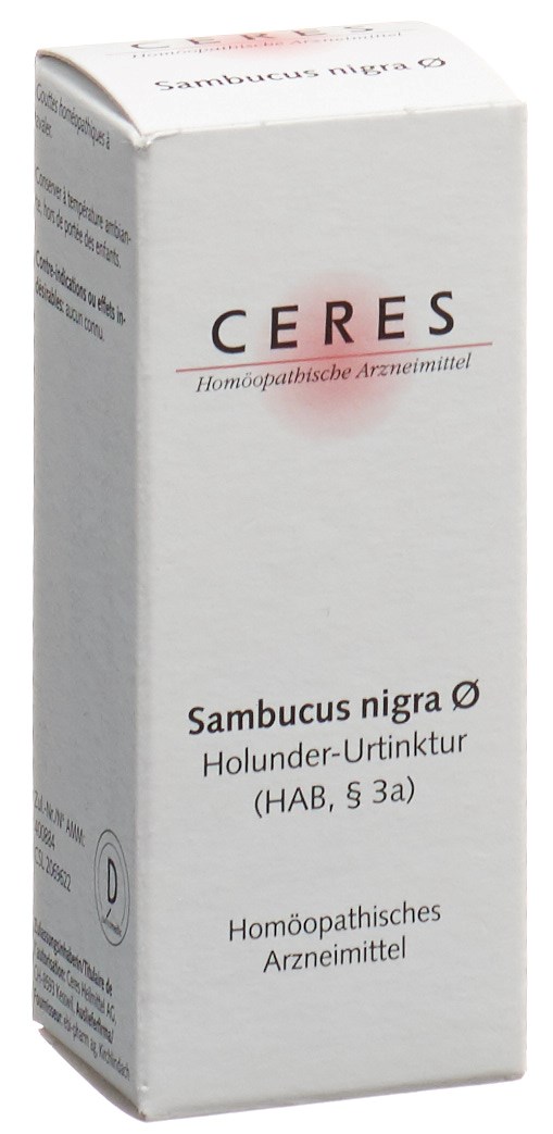 CERES Sambucus nigra<br>20 ml, Flasche, Urtinktur