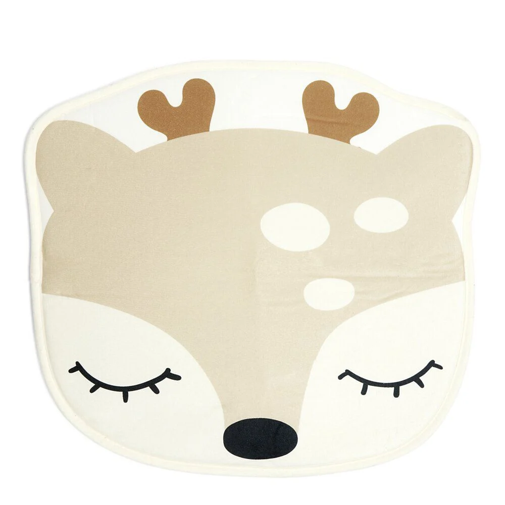 Tapis enfant antidérapant tête animal Ø50cm - 3 modèles