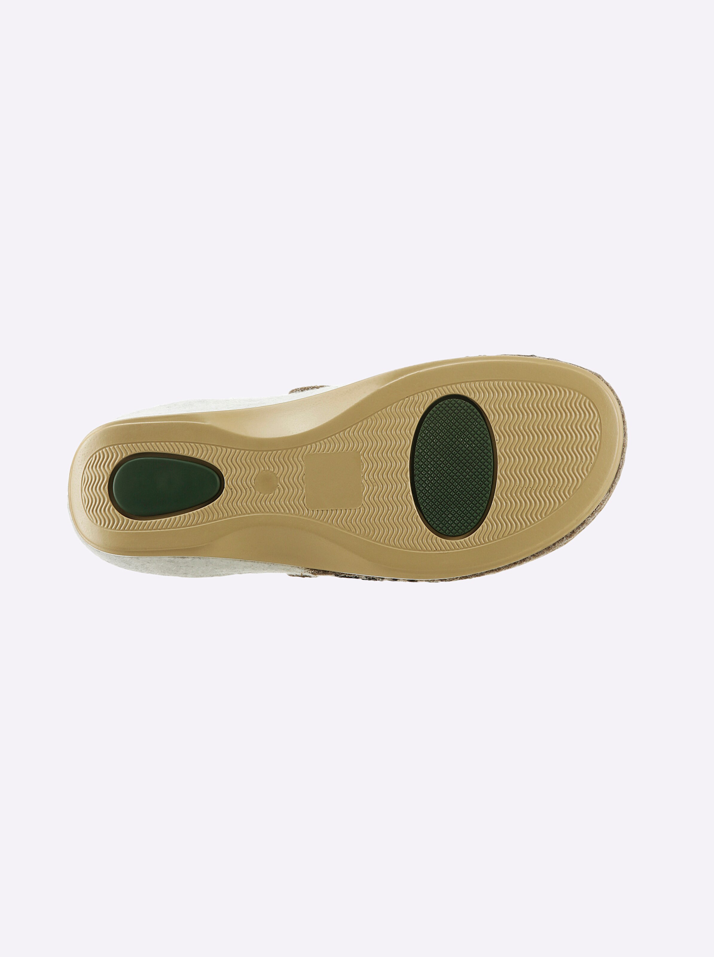Waldläufer Pantoffel in beige-gemustert